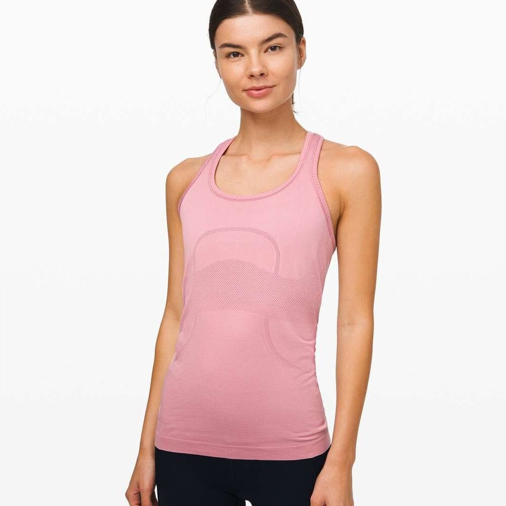 Lululemon Swiftly Tech Racerback Tank Pink Taupe Size 8 Original Fit